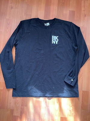 XXL BROOKLYN NETS LONG SLEEVE SHIRT BASQUIAT LD KYRIE NEW