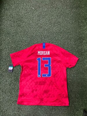 Nike USA 2019 Men's Away Jersey #13 Morgan - Red