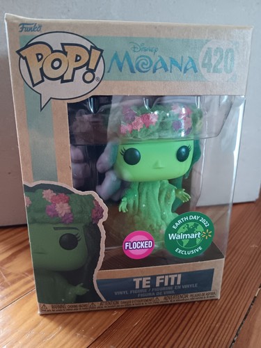 POP MART STICKER ぬいぐるみ ミントグリーン 約20cm Funko Pop! Disney Earth Day Te Fiti Flocked #420 Walmart Exclusive
