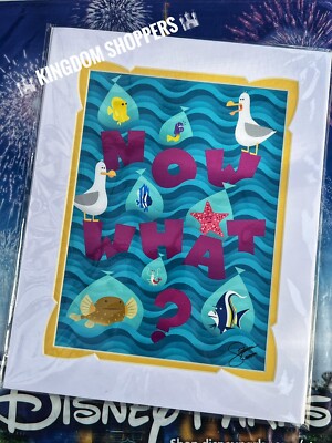 2023 Disney Parks Finding Nemo Finally Free Stephanie Casanova Matte Print 14x11
