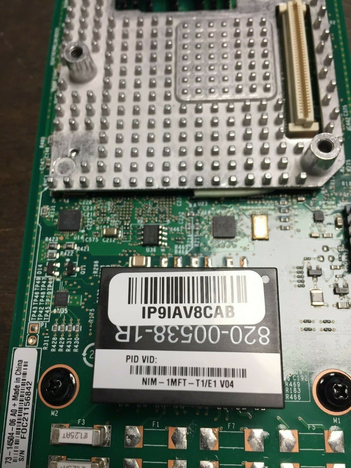 Cisco NIM-1MFT-T1/E1 V04