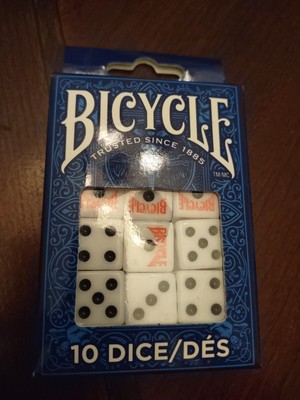 Bicycle Dice, 10 Count (Six Sided, 16 Mm)