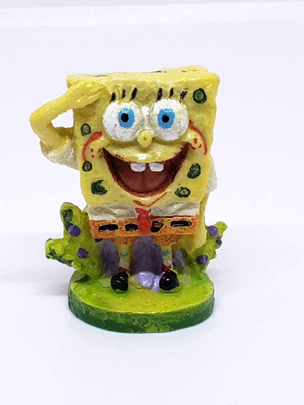 SpongeBob SquarePants Salutes Figure Aquarium Accent Figure