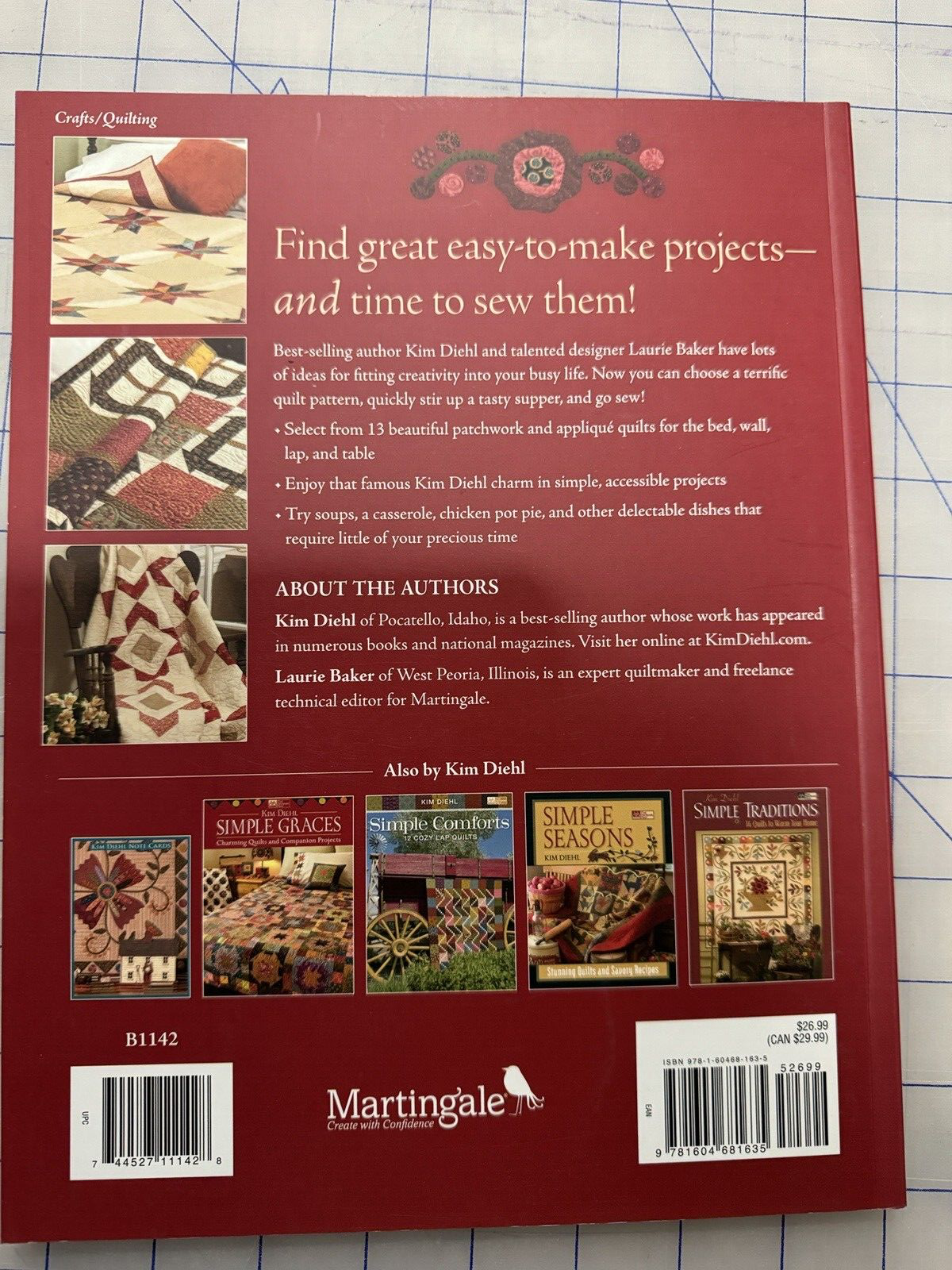 "HOMESTYLE QUILTS" KIM DIEHL AND LAURIE BAKER  NEW