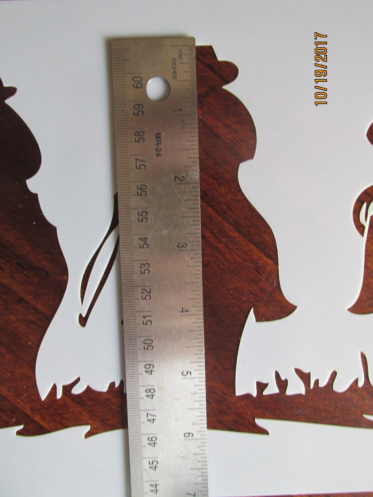 Cowboy's Riding Stencil Template Reusable 10 mil Mylar