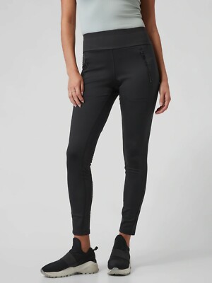 NWOT Athleta Peak Hybrid Fleece Tight, BLACK SIZE M            #511126 w0313