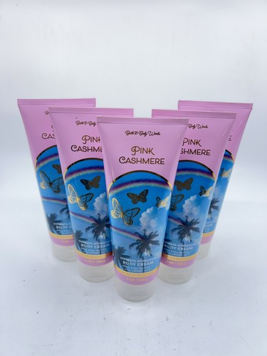 bath and body works (5 Pc) PINK CASHMERE Body Cream 8 Oz New
