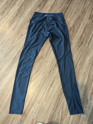 Gymshark Dry Leggings Pull On Women s Size M Pockets Blue Teal Athletic Bottoms