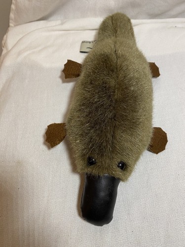 Brown Plush Platypus Stuffed Animal Toy Made In Australia United Souvenir