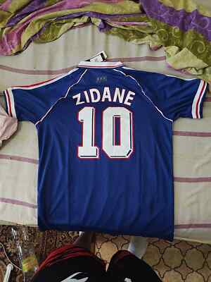 ZIDANE France World Cup 1998 Home Retro Short Sleeve Jersey