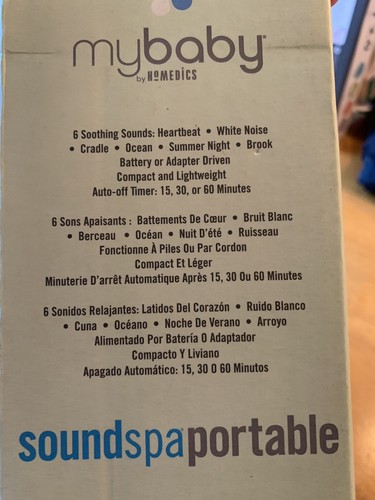 HoMedics MyBaby Soundspa Portable Baby Sound Machine