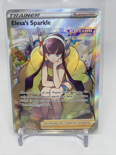 Elesa's Sparkle 147/159 Full Art NM/M Crown Zenith Pokemon