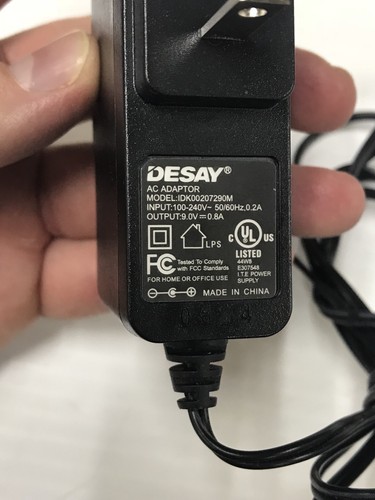 Desay IDK00207290M AC Adapter Power Supply 9V Ships Immediately!