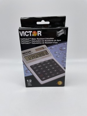 Victor TUFFCALC Water Resistant Calculator 12-Digit LCD 99901 - New