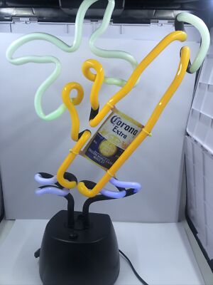 Corona Extra Neon Light desktop / Table/ bar lamp 15'' tall with base