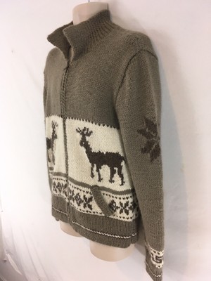 alpaca zip up sweater