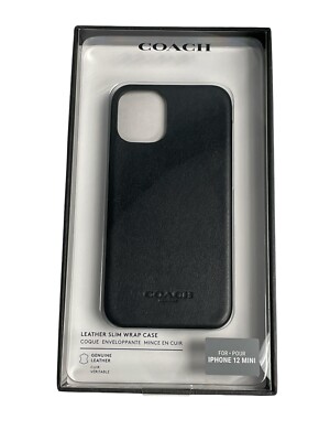 iPhone 12 Mini 5.4'' Case By Coach Leather Slim Protective Case For iPhone 12 Min