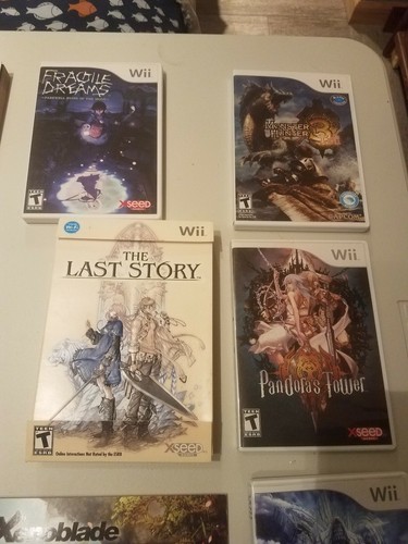 Wii RARE GAME LOT (8 GAMES) with extras! Zelda / xenoblade / The last story etc.