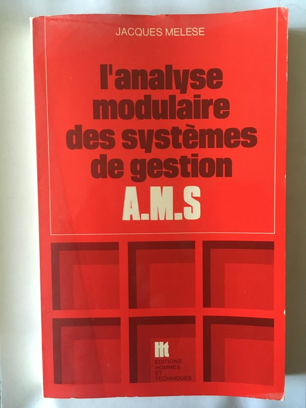 Analyse Modulaire Systemes Gestion 1982 Melese Illust Ams