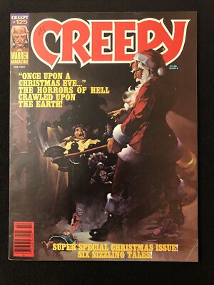 CREEPY 125 8.0 WARREN 1981 MYLITE 2 DOUBLE BOARDED ONCE UPON A CHRISTMAS EVE MB8