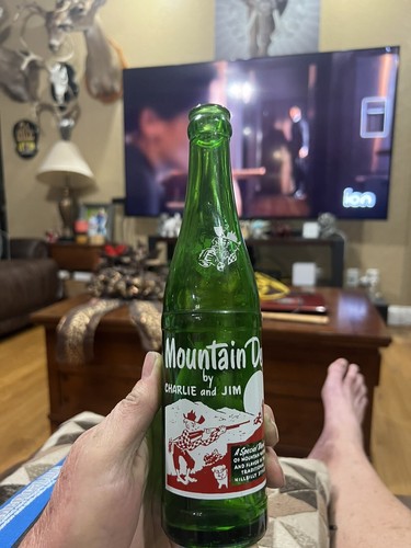 Mountain Dew Bottle Filled By Charlie And Jim 9oz From Johnson City, Tennessee
