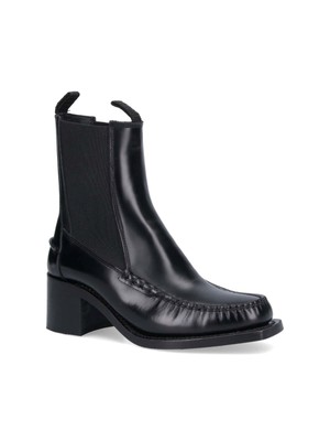 Pre-owned Hereu Ankle Boots 'alda' In Black