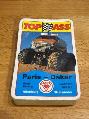 QUARTETT  Paris-Dakar  TOP ASS 30601/1   32 KOMPLETT,  bepielter  ZUSTAND