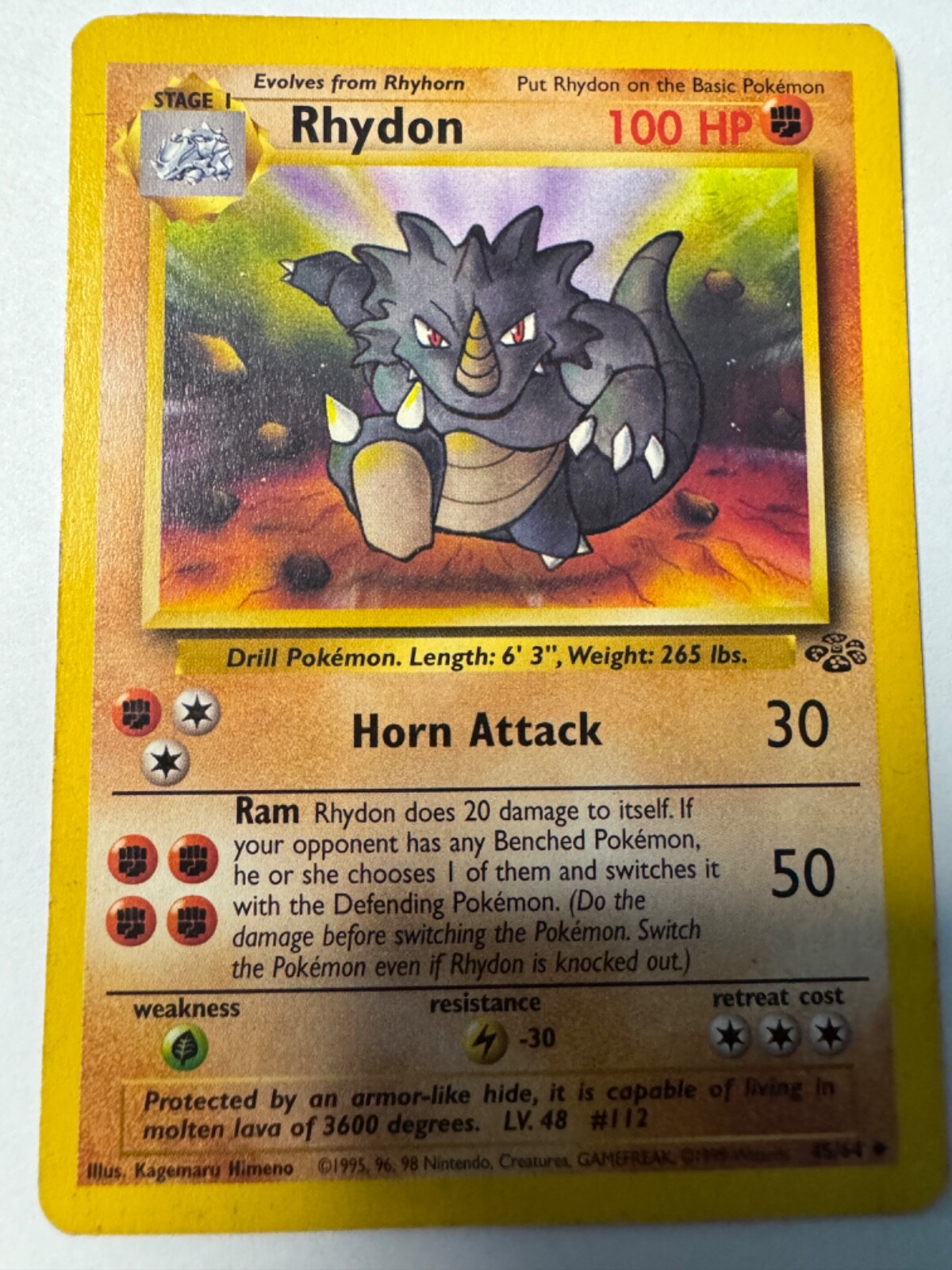ポケモンカード Rhydon サイドン 英語版 Rhydon