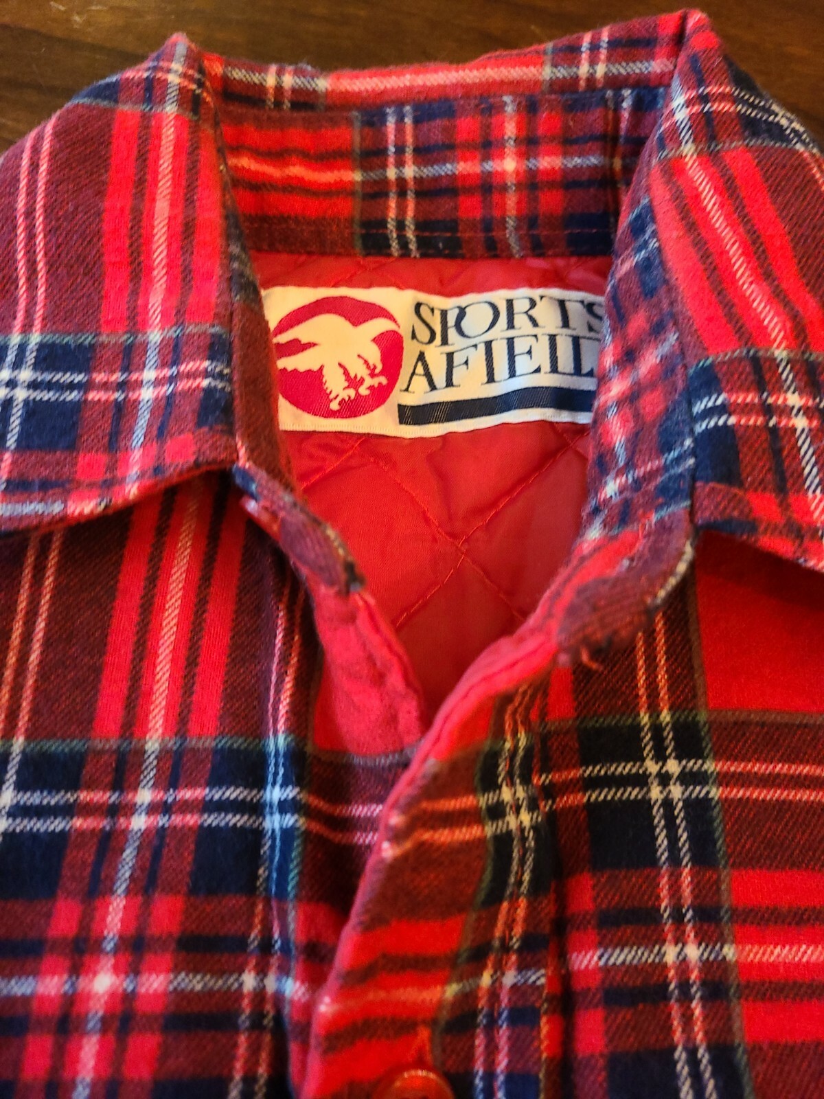 Vintage Sports Afield Plaid Flannel 