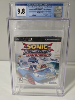 Sonic & Sega All-Stars Racing Transformed (Sony PS3, 2010) GRADED CGC 9.8 A++