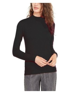 

Женский черный эластичный топ PLANET GOLD с длинным рукавом и воротником-стойкой для юниоров