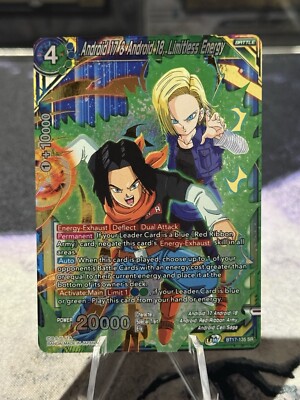 Dragon Ball Super CCG Android 17 & Android 18, Limitless Energy BT17-135 SR