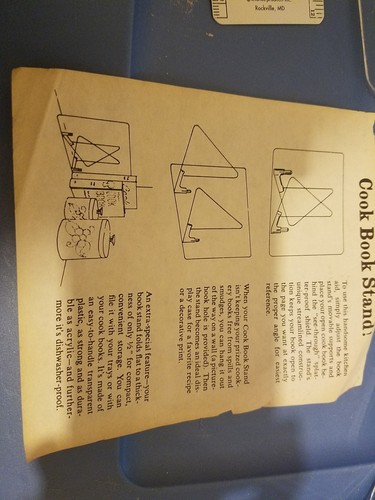 Lot of 2 Cookbook Stand Holder Book rest art display, music, etc clear plastic