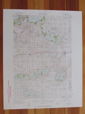 Atwater Minnesota 1958 Original Vintage USGS Topo Map