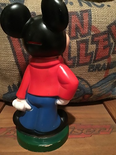 Walt Disney Productions Mickey Mouse “I Am A Bank” Vintage 60’s With Plug B-675