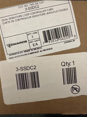 EDWARDS 3-SSDC2 Signature Data Card Loop Controller. Brand New