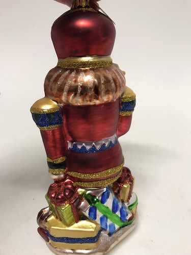 New Katherine's Collection Glass Winchell Nutcracker Ornament Toy Soldier