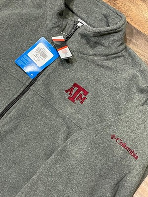 NEW Columbia Texas A&M University Aggies Flanker Fleece Jacket Men s XL 