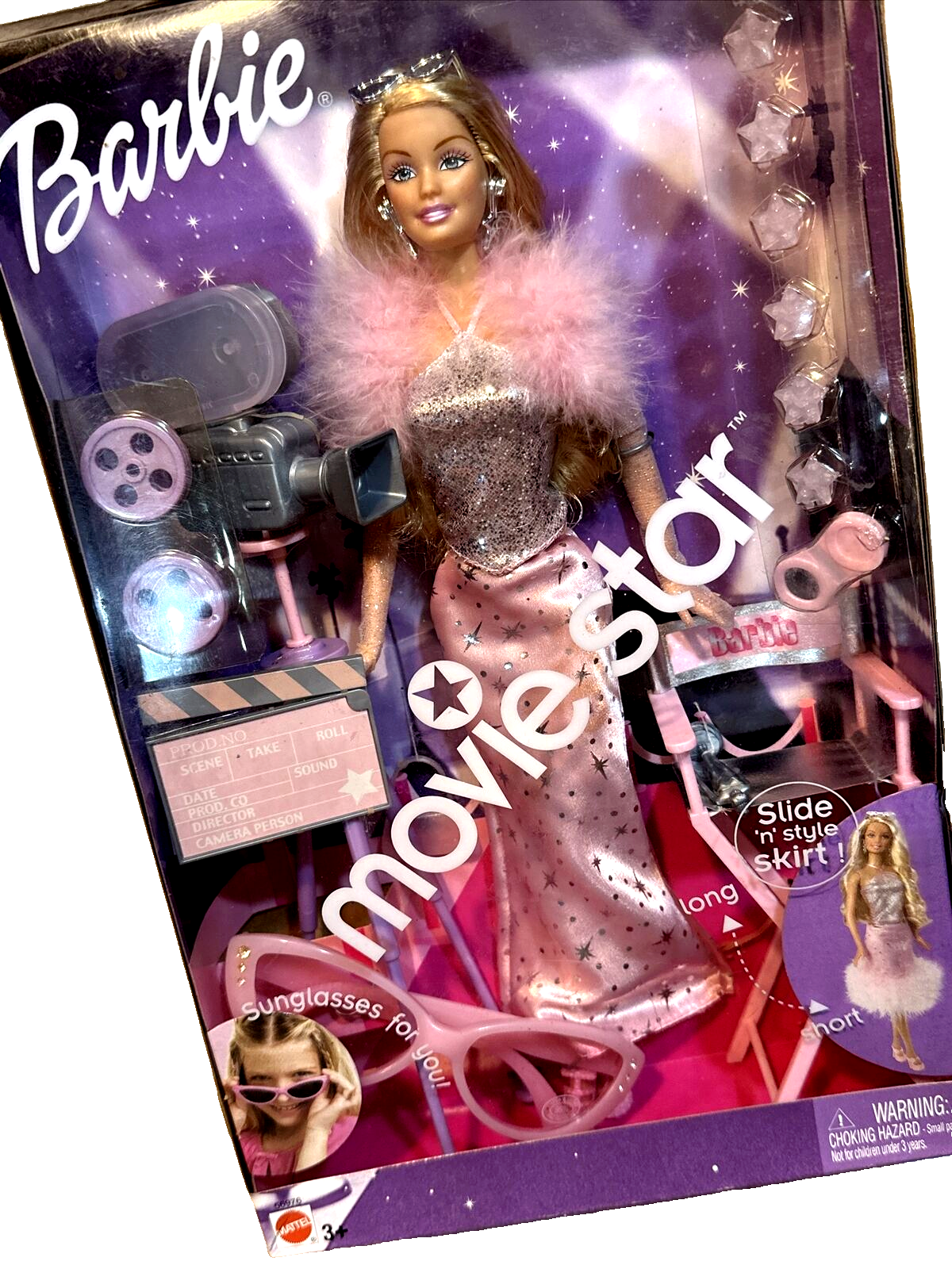 Movie Star Barbie Doll Mattel 56976 Long Golden Blonde Hair