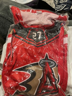 Mike Trout Anaheim Angels 2023 SGA Hockey jersey Promo XL Rare polyester Ducks