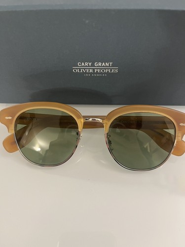 Pre-owned Oliver Peoples Desmon G-15 Polarized Sun 48mm Tuscany Msrp$545 Cumberbatch's Fav In Green