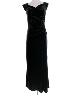 Issa London  Size 10 (38) Black Long Ball Gown Evening Dress Sleeveless Asymmetr