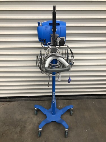 GE Dinamap CareScape V100 Vital Signs Monitor Nellcor NIBP SpO2 Temp with Cart