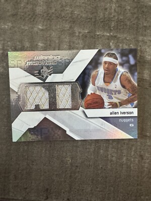 2008-09 Upper Deck SPx Allen Iverson Winning Materials Dual-Jersey Nuggets (HOF)