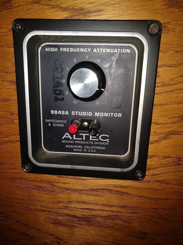 ALTEC LANSING SPEAKERS PAIR Studio Monitors 9849A 414