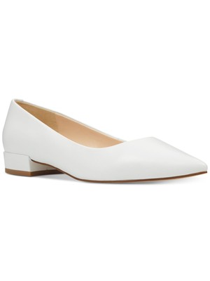

NINE WEST Женские кожаные туфли без шнуровки цвета слоновой кости Fayth с острым носком на блочном каблуке 6 м, Цвет слоновой кости, WNFAYTH