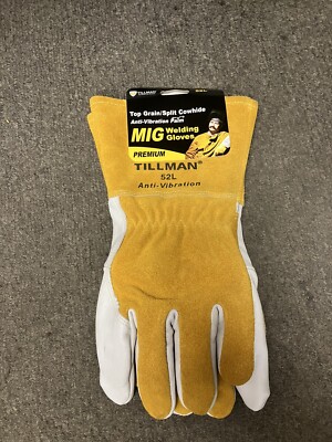 Tillman 52 Top Grain Cowhide Anti-Vibration MIG Welding Gloves Large