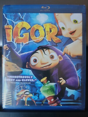IGOR (2008) Blu-ray+DVD Animated New Factory Sealed John Cusack Myleene Klass 