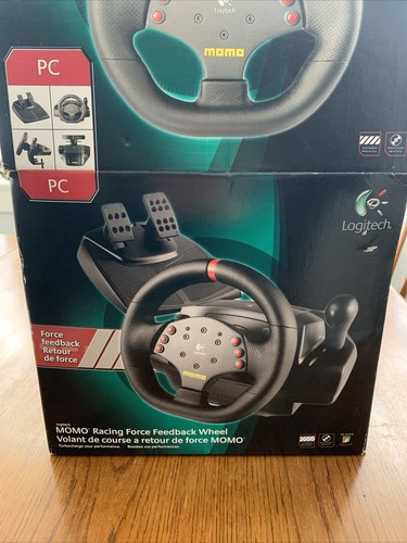 PC Gaming Feedback Steering Wheel And Pedals Momo Racing Force.