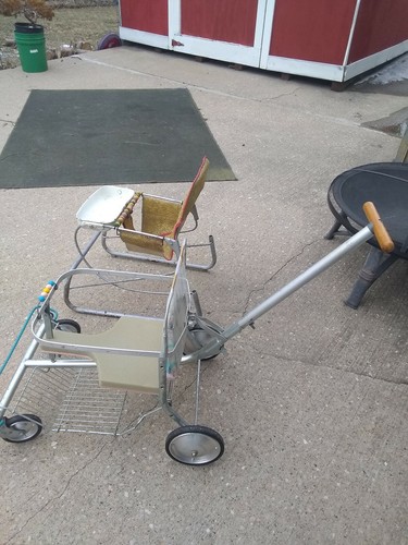 Antique Baby Bouncer & Stroller For Restoration